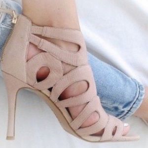 Nine West flora beige heels 5